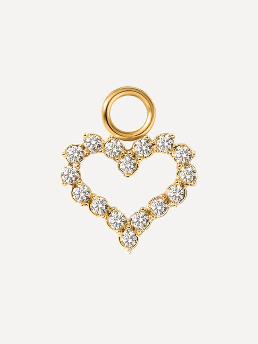 10x11mm Dazzling Love Ohrring-Charm - Image 4