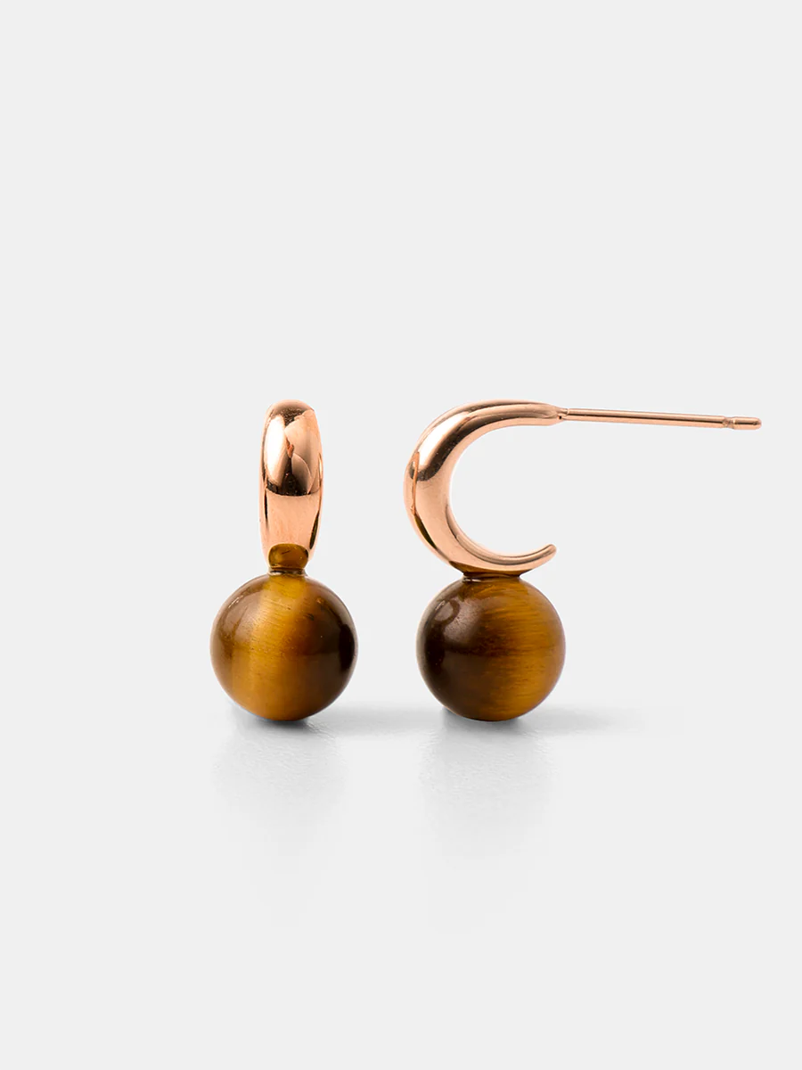 Chic Tiger's Eye Small Ohrringe - Image 8