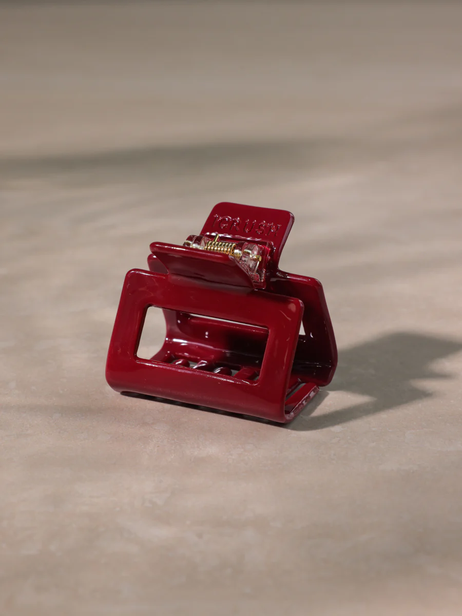 Classic Frame Haarklammer Dark Red