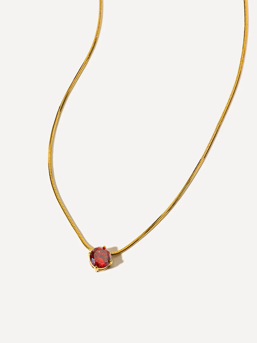 Crystal Delight Dark Red Kette - Image 19