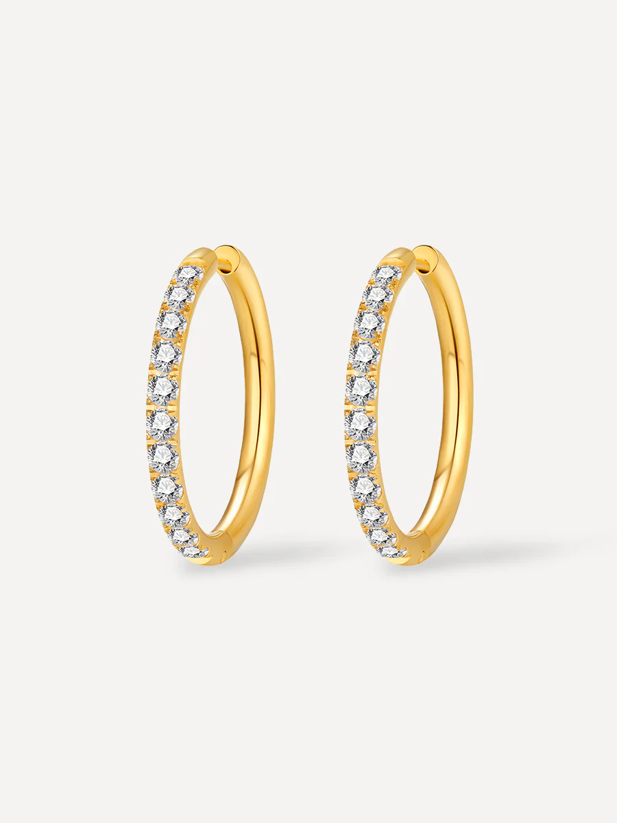 CRYSTALIZED SHINE HOOP LARGE Ohrringe