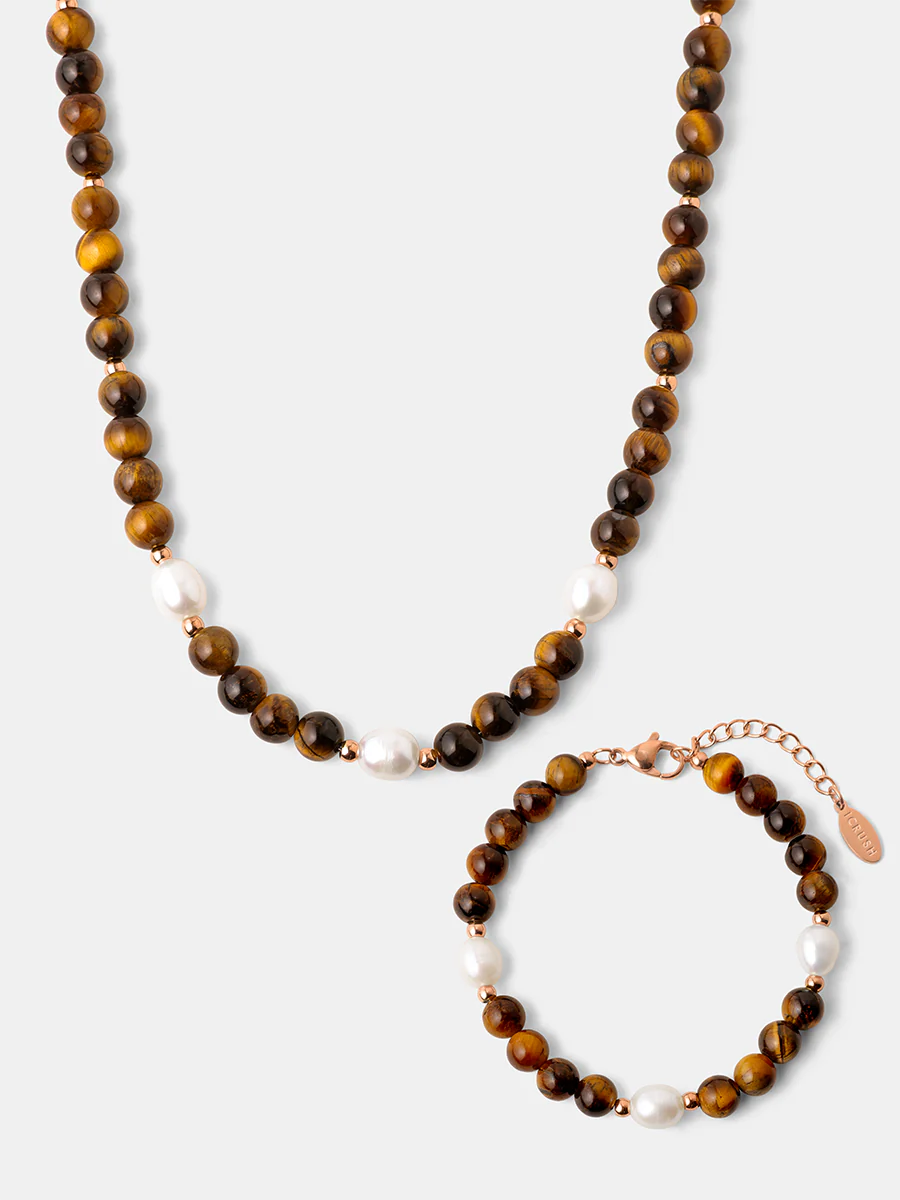 Dawn Pearl Tiger's Eye Set - Image 6