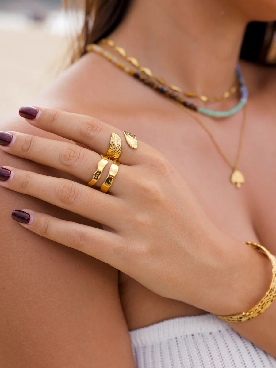 Delicate Feather Ring - Image 2