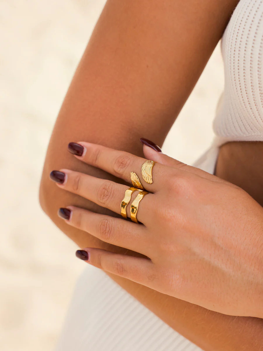 Delicate Feather Ring - Image 3