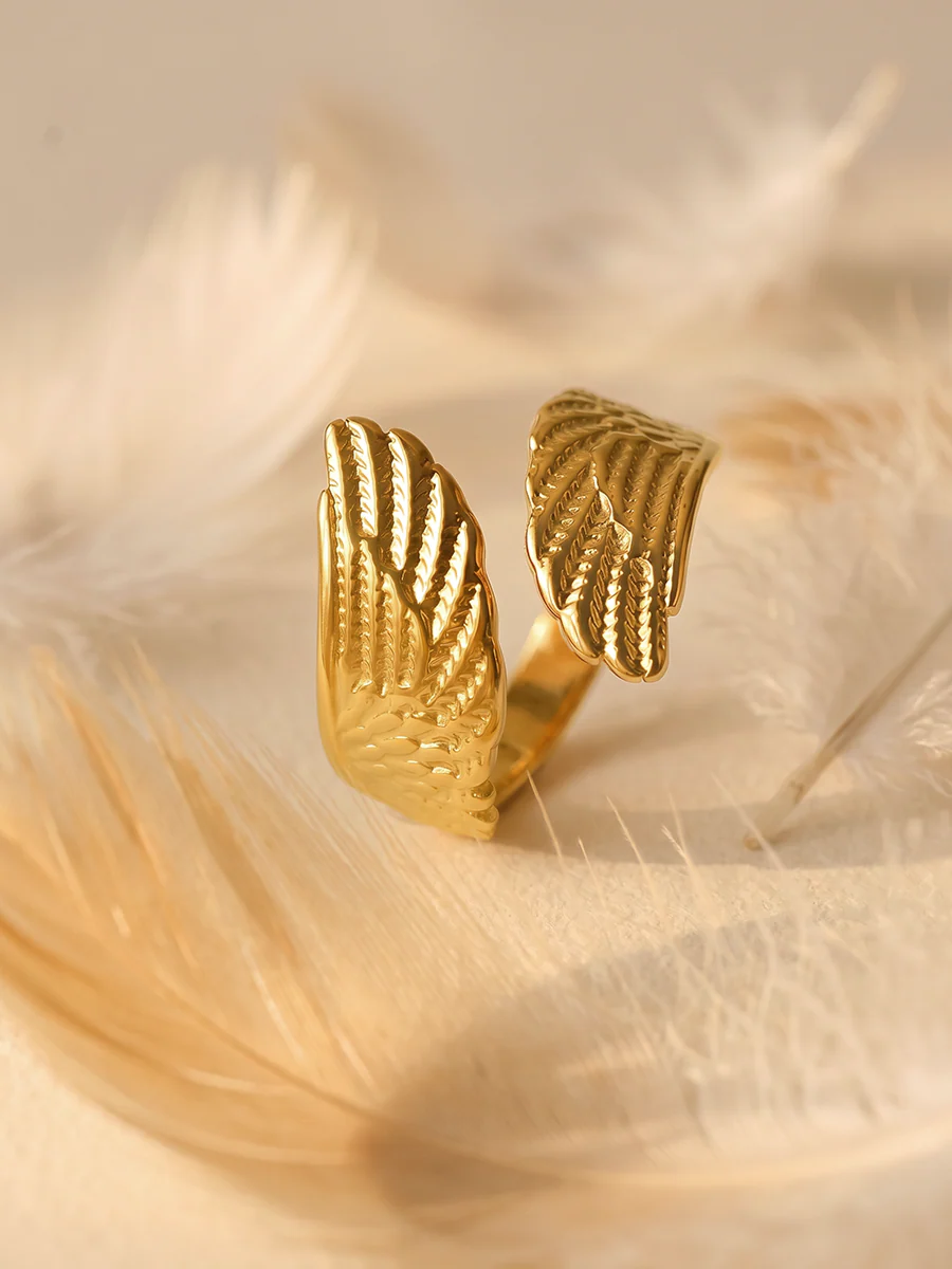 Delicate Feather Ring - Image 4