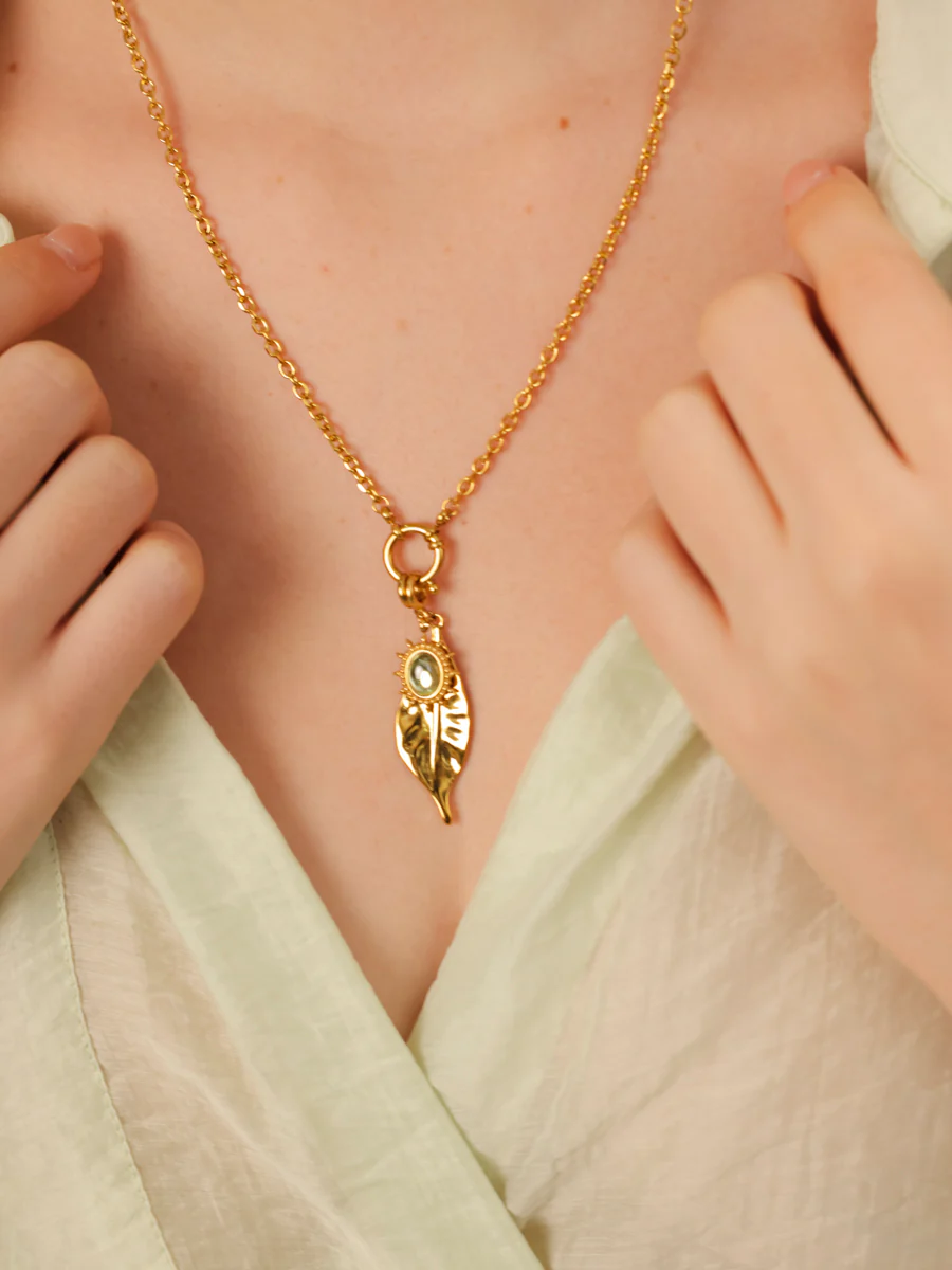 Elegant Leaf Ketten-Charm - Image 3