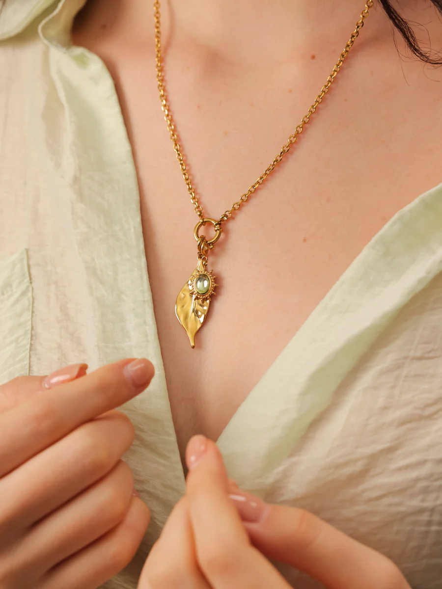 Elegant Leaf Ketten-Charm - Image 5