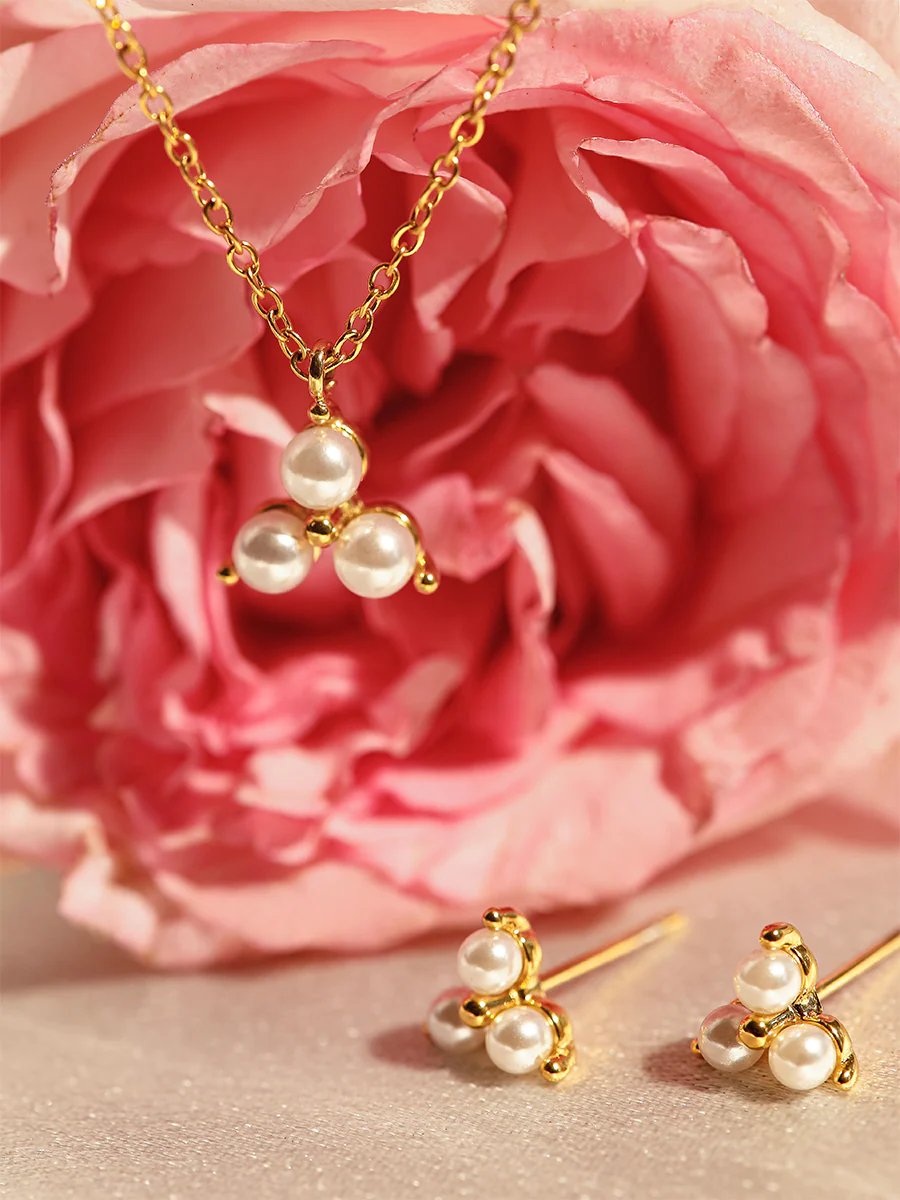 Eternal Pearl Set Gold - Image 2