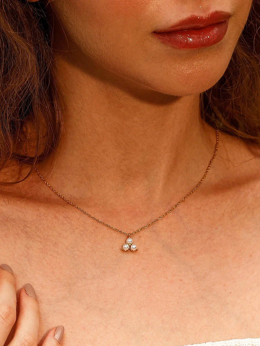 Eternal Pearl Set Gold - Image 5