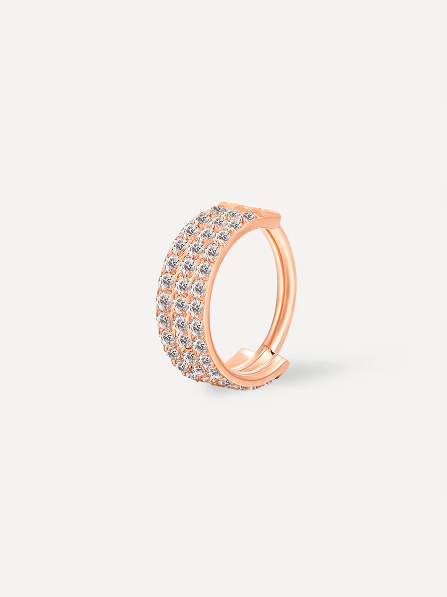 Eternity Glowing Triple Hoop Titan Piercing - Image 9