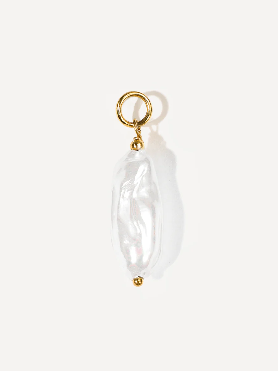 17x6,4mm Flowing Pearl Ohrring-Charm