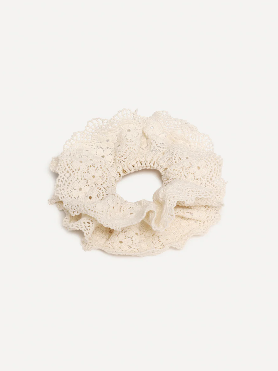 Lace Bloom Scrunchie