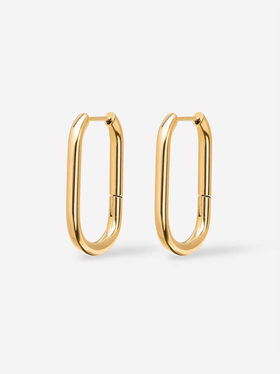 Large U Hoop Ohrringe - Image 7