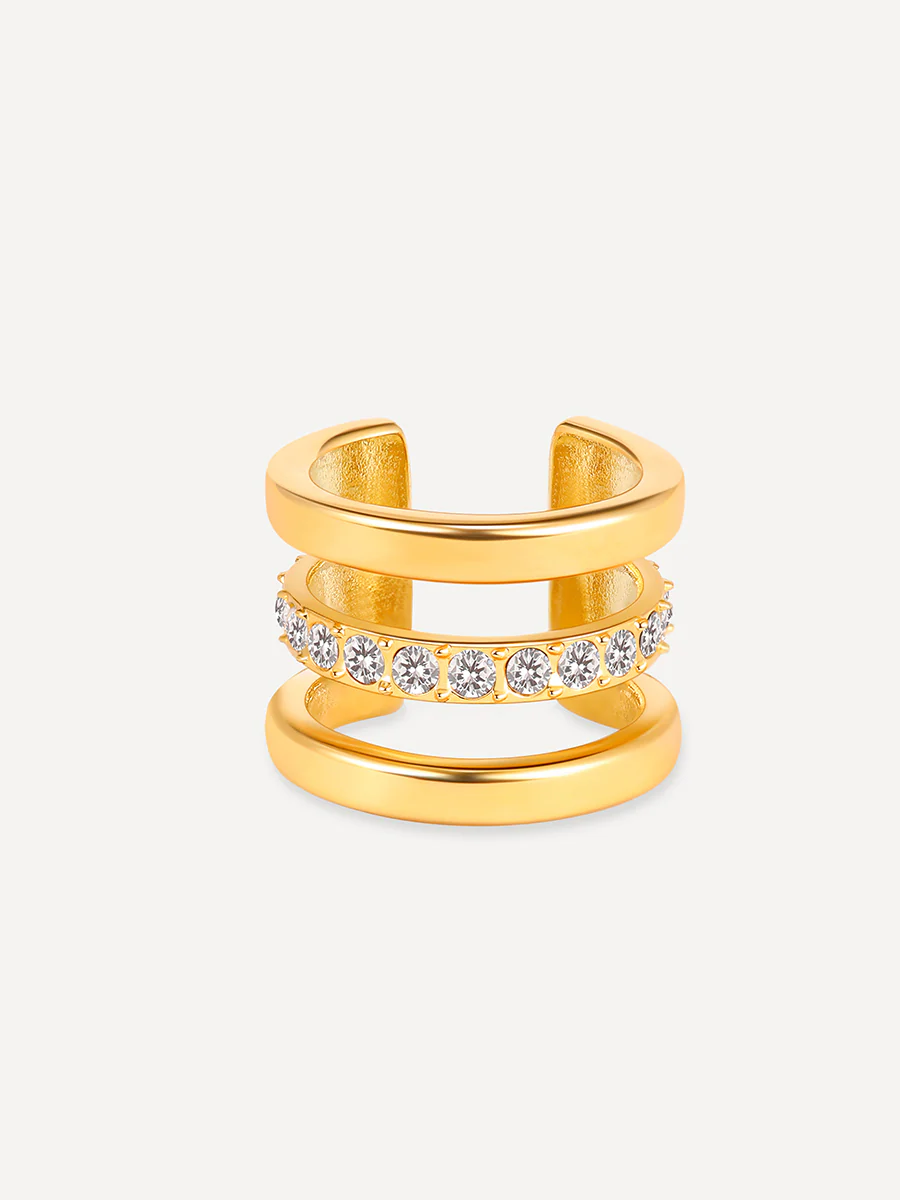 Moon Phase Trio Brilliant Earcuff - Image 11