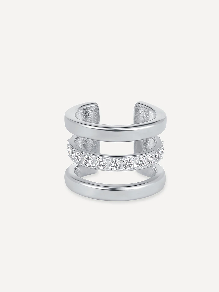 Moon Phase Trio Brilliant Earcuff - Image 12