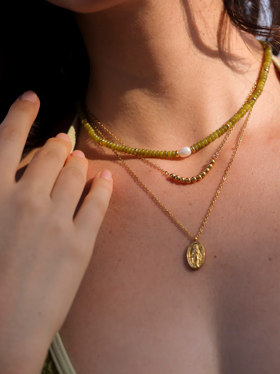 Pearl Dawn Dark Green Kette - Image 2