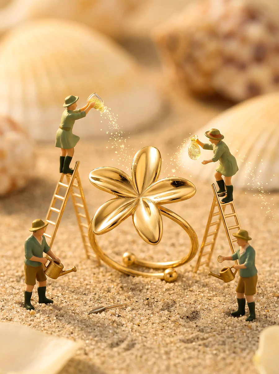 Plumeria  Ring - Image 4