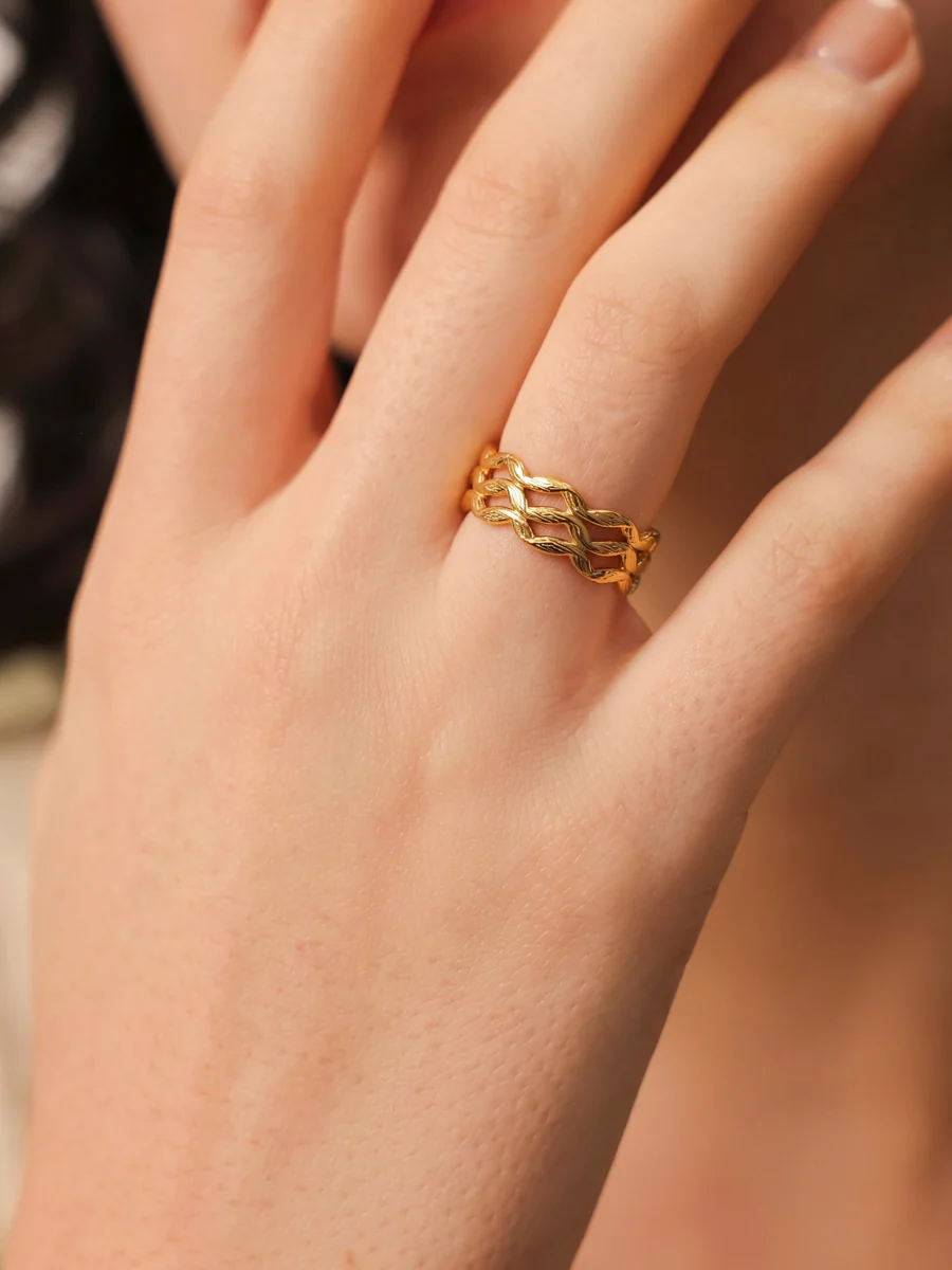 Ripple Trio Ring - Image 2