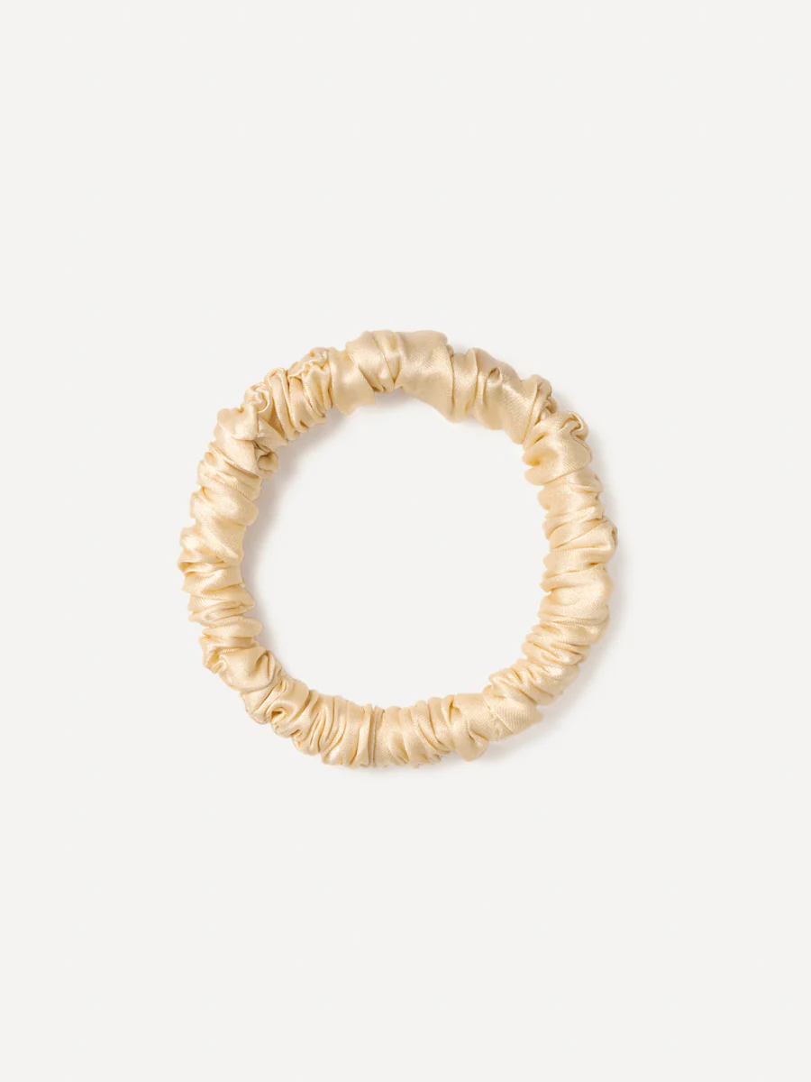 Serene Pure Silk Scrunchie Light Apricot