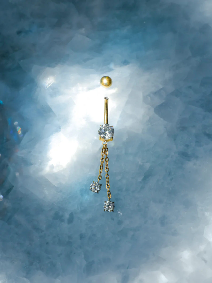 Sparkling Flow Titan Bauchnabelpiercing - Image 2