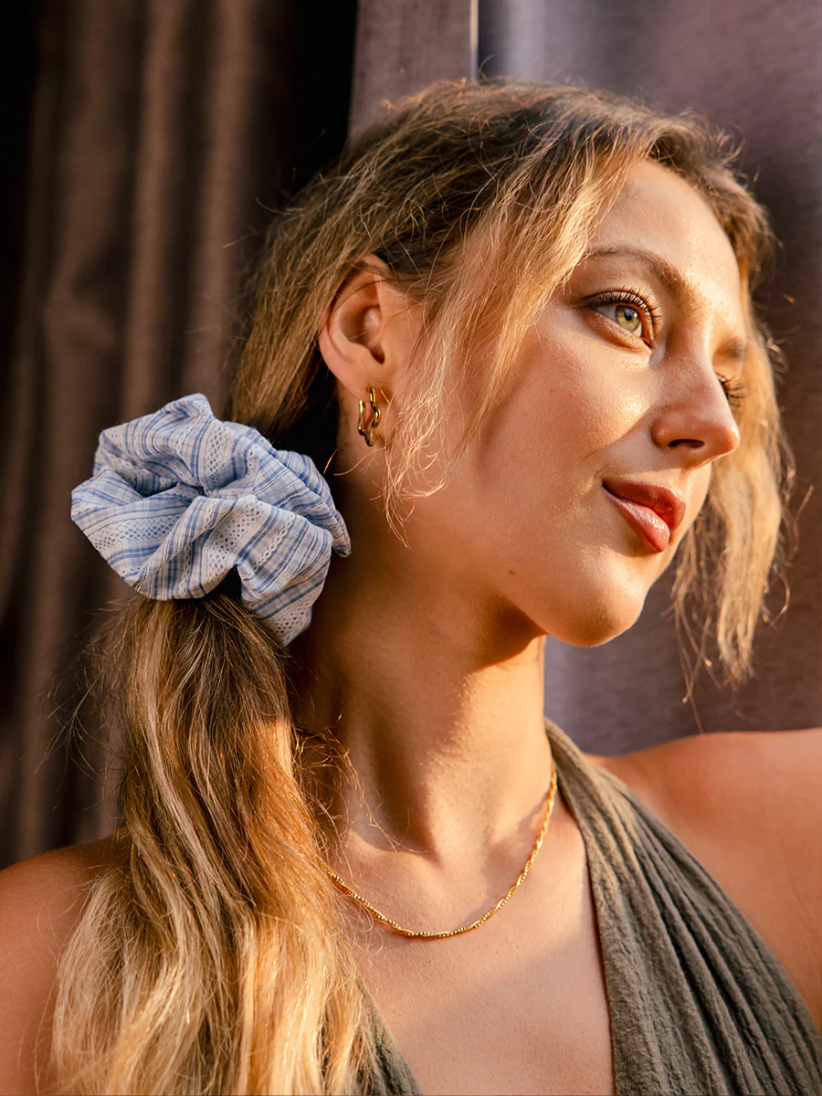 Sweet Lace Red Scrunchie - Image 2