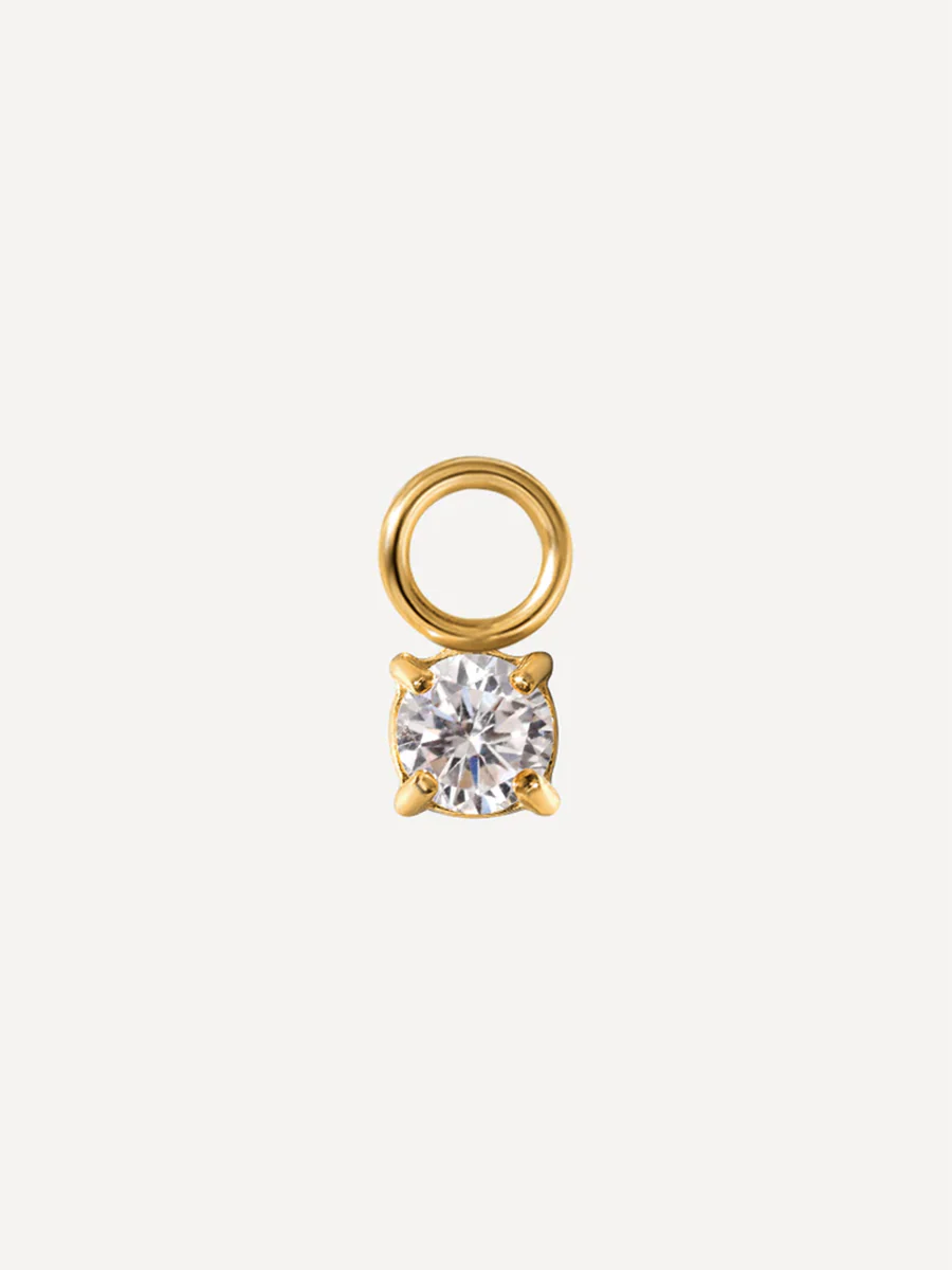 3,8x4mm Unique Sparkling Ohrring-Charm - Image 4
